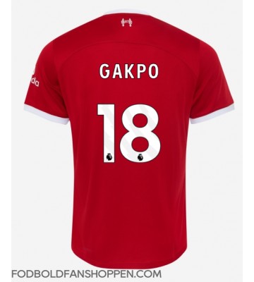 Liverpool Cody Gakpo #18 Hjemmebanetrøje 2023-24 Kortærmet